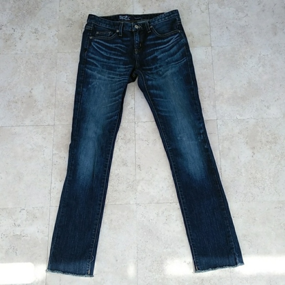 Dark Wash Boyfriend Cut Stretch Jeans Size 0